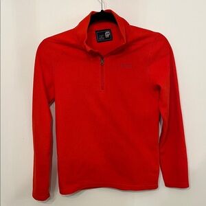 Orage Bright Red Kids Half-Zip Sweatshirt